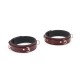 Фіксатори для стегон Liebe Seele Wine Red Thigh Cuffs S Size, натуральна  шкіра