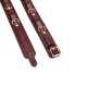 Фіксатори для стегон Liebe Seele Wine Red Thigh Cuffs S Size, натуральна  шкіра