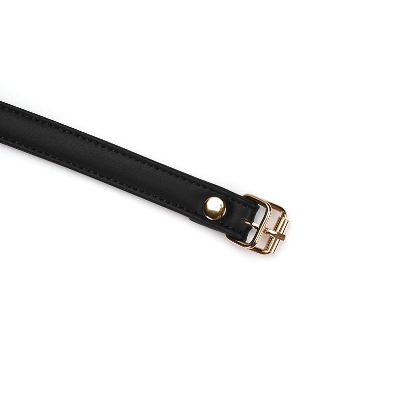 Маска на очі Liebe Seele Black Organosilicon Blindfold, екошкіра