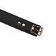 Нашийник з повідцем Liebe Seele Black Organosilicon Collar with Leash, екошкіра