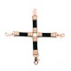 Хрестовина для фіксації Liebe Seele Rose Gold Memory Hog Tie, натуральна шкіра, рожеве золото