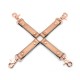 Хрестовина для фіксації Liebe Seele Rose Gold Memory Hog Tie, натуральна шкіра, рожеве золото