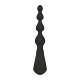 Анальные бусы с вибрацией LELO Soraya Beads Black, разный диаметр бусин, 8 режимов