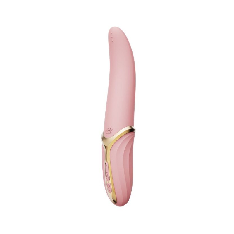 Вибратор Zalo – EVE Sakura Pink, вибрация + ротация, имитация язычка, подогрев до 39 °C