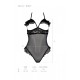 Эротическое боди Passion DOLLY BODY, XXL/XXXL, black, с открытыми чашками