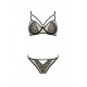 Комплект Passion LORINA SET, XXL/XXXL, beige, бюстгальтер и трусики