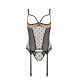 Корсет Passion MARINA CORSET, S/M, beige, з відкритими чашками