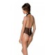 Эротическое боди Passion TRISHA BODY, L/XL, beige, с открытыми чашками