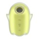 Вакуумний кліторальний стимулятор з вібрацією Satisfyer Glowing Ghost Yellow, світиться в темряві