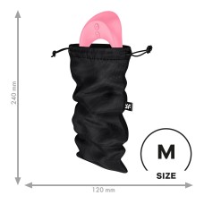 Мішок для секс-іграшок Satisfyer Treasure Bag M, чорний, на шнурку