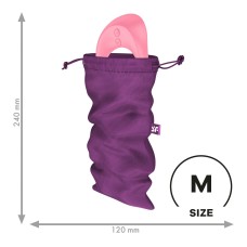Мішечок для секс-іграшок Satisfyer Treasure Bag M, фіолетовий, на шнурку