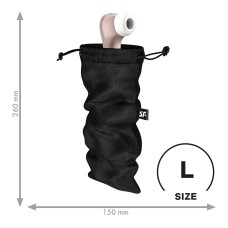 Мішечок для секс-іграшок Satisfyer Treasure Bag L, чорний, на шнурку