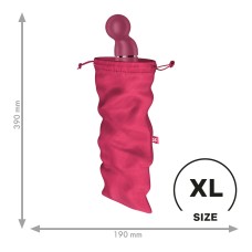 Мішечок для секс-іграшок Satisfyer Treasure Bag XL, рожевий, на шнурку
