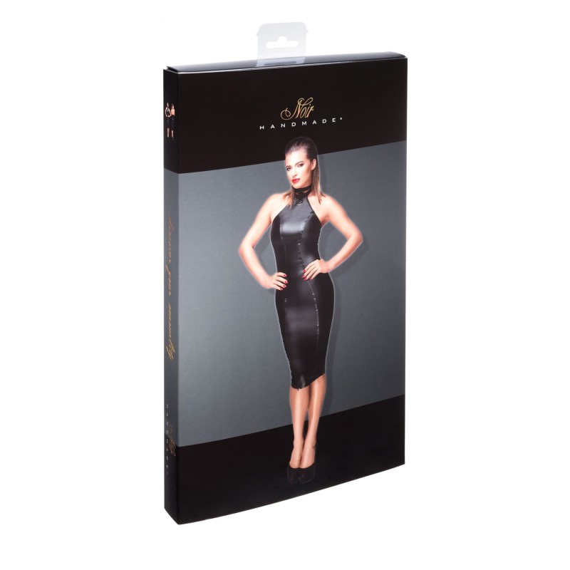 Сукня-олівець з мокрим ефектом Noir Handmade F160 Powerwetlook pencil dress, XXL