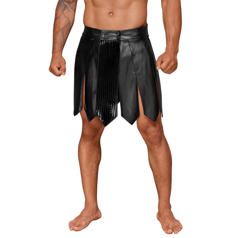 Чоловіча спідниця гладіатора Noir Handmade H053 Eco leather men's gladiator skirt, XL, екошкіра