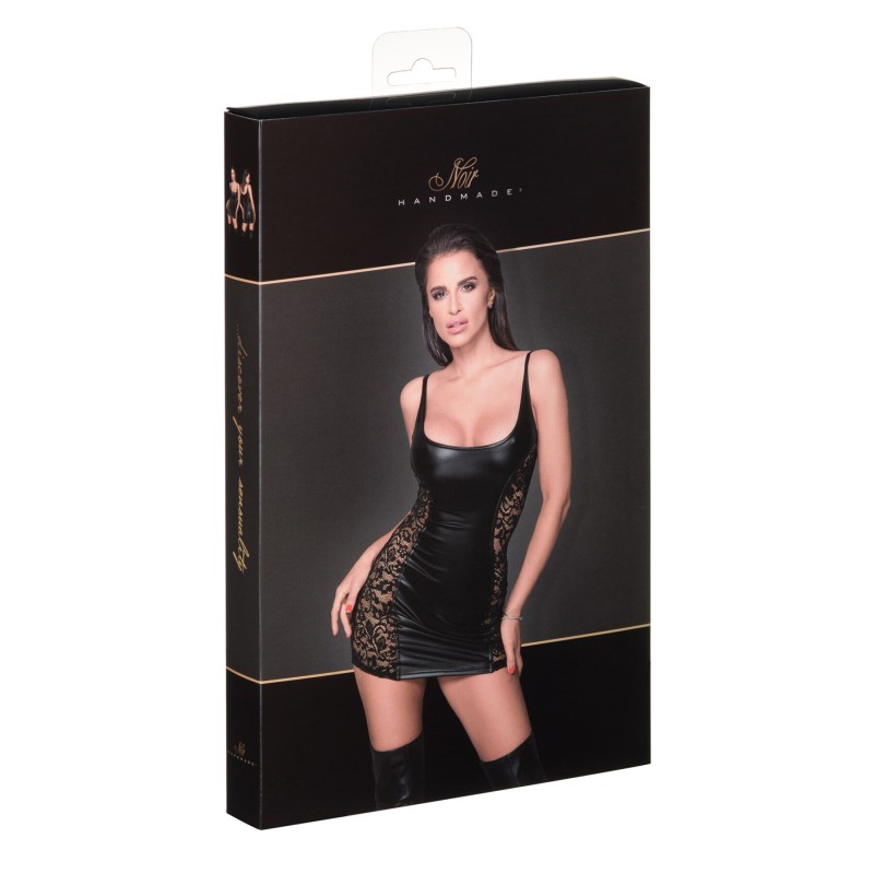 Сукня з мереживними вставками Noir Handmade F229 Powerwetlook dress with lace inserts, 3XL