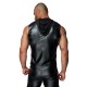 Чоловіча безрукавка з капюшоном Noir Handmade H062 Hooded Shirt, L, мокрий ефект
