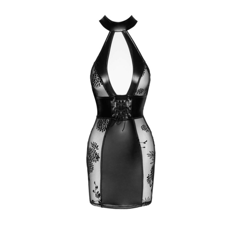 Платье Noir Handmade F238 Short tulle dress with powerwetlook inserts, XL