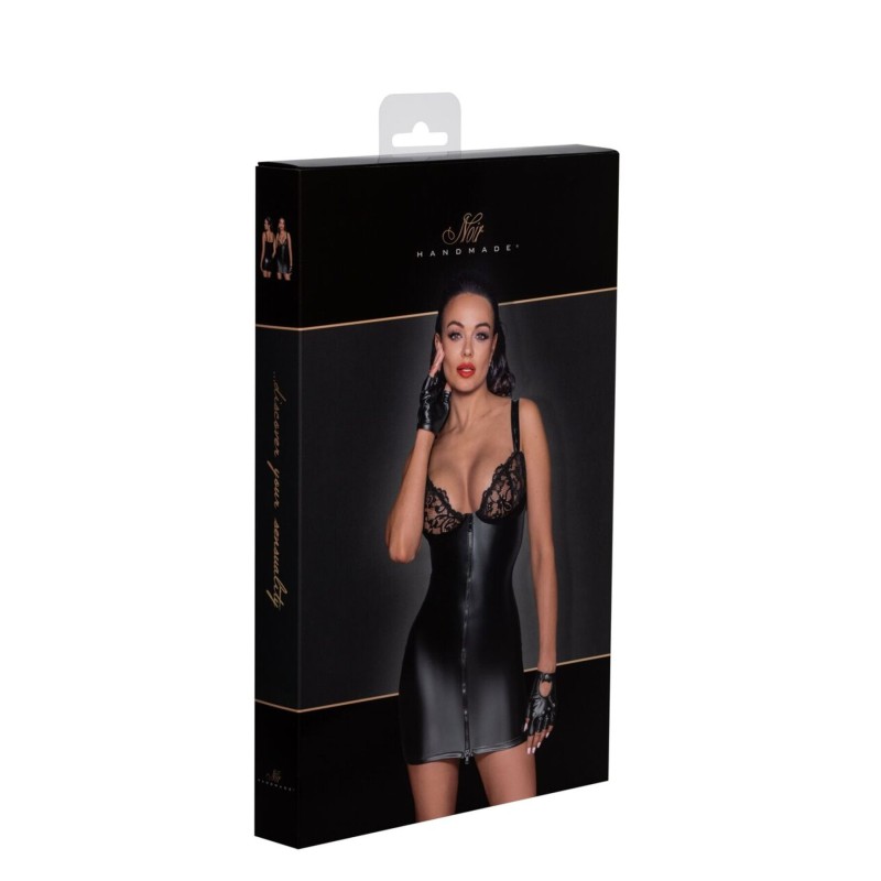 Сукня з мокрим ефектом Noir Handmade F254 Powerwetlook mini-dress, S