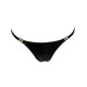 Трусики с мокрым эффектом Noir Handmade P008 Powerwetlook panty with gold clasp, XL, на застежках