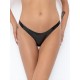 Трусики Noir Handmade P010 Powerwetlook thong, M, під латекс, високі вирізи, відкриті сідниці