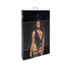 Боди Noir Handmade F297 Libido, XL, черное, кружево, низ под латекс, открытый доступ, гартеры