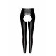 Легінси Noir Handmade F304 Taboo, XL, black, під латекс, відкриті сідниці та промежина