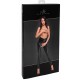 Легінси Noir Handmade F304 Taboo, 3XL, black, під латекс, відкриті сідниці та промежина
