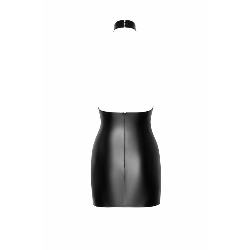 Платье Noir Handmade F311 Eros, XL, black, мини, юбка под латекс, верх — сетка, открытая спина