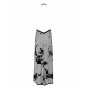 Сукня Noir Handmade F312 Divinity, 3XL, black, прозора, до підлоги, відкрита спина, розріз збоку