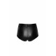 Шортики Noir Handmade F318 Wild, M, black, під латекс, крокодиловий принт, з доступом