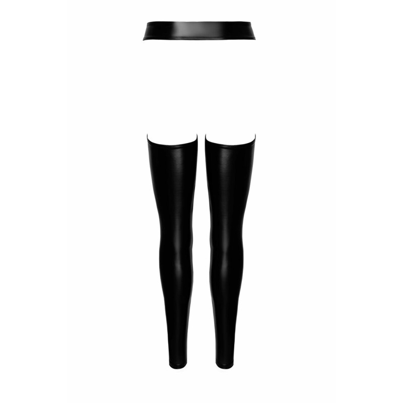 Легінси Noir Handmade F323 Rebel, S, black, під латекс, з відкритими стегнами та сідницями