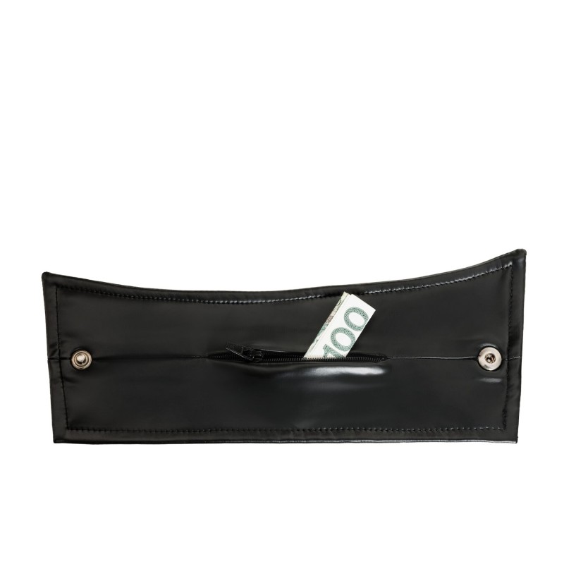 Чоловічі браслети з потайним гаманцем Noir Handmade H075, пара, під латекс, потайна блискавка