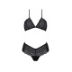 Комплект Passion KERRIA BIKINI black, XXL/XXXL, бралетт и трусики-бикини