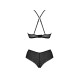 Комплект Passion KERRIA BIKINI black, XXL/XXXL, бралетт и трусики-бикини