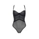 Боді Passion KERRIA BODY black, L/XL, з високими вирізами та верхом балконет