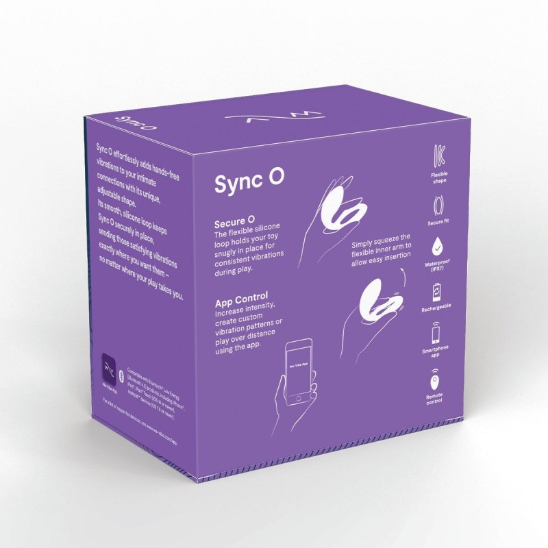 Смарт-вибратор для пар We-Vibe Sync O Light Purple, пульт ДУ