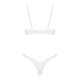 Комплект Obsessive Alissium 2-pcs set, XS/S, мереживо, ліф з м’якою чашкою, трусики танга