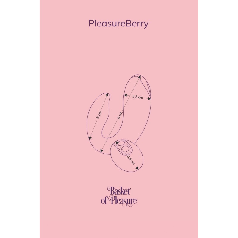 Вібратор для пар FairyGasm PleasureBerry green, зарядний кейс, пульт ДК