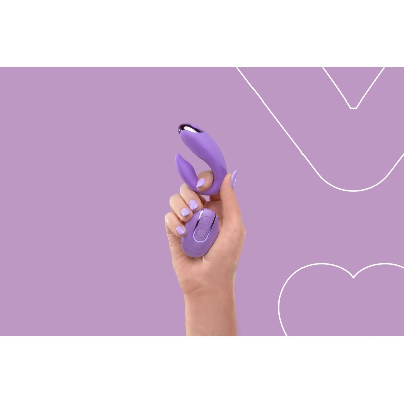 Вібратор для пар FairyGasm PleasureBerry violet, зарядний кейс, пульт ДК