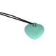 Мінівібратор «Сердечко» FairyGasm PleasureStone green, 9 режимів, на шнурку