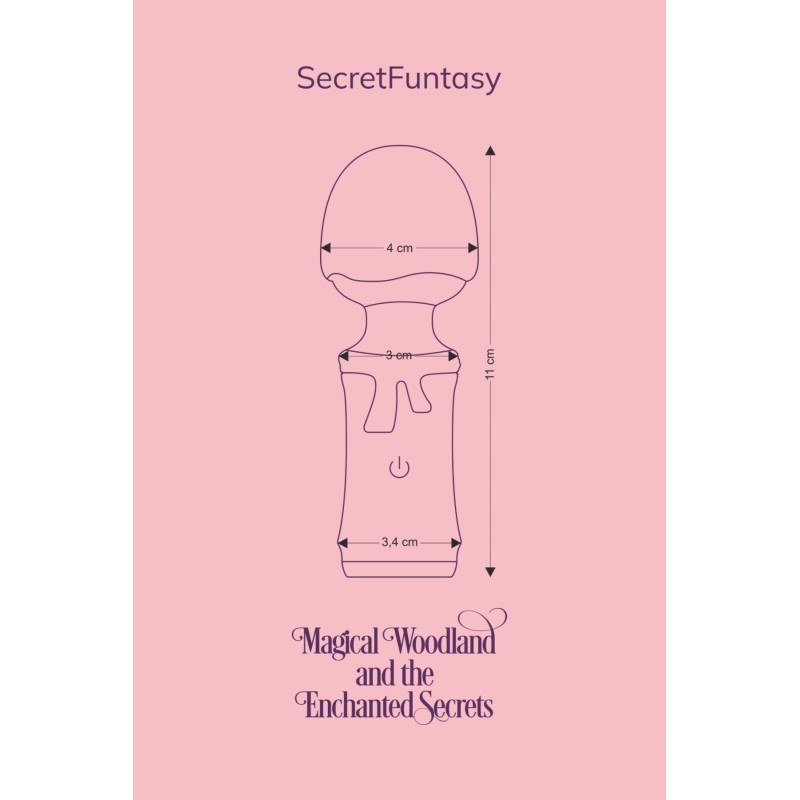 Мини-вибромассажер FairyGasm SecretFuntasy violet
