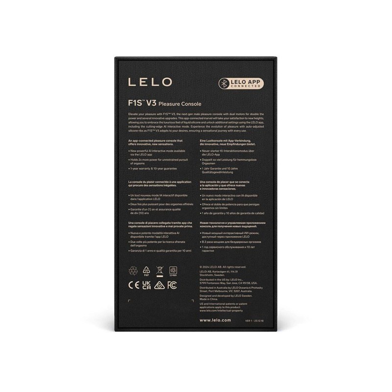 Смарт-мастурбатор LELO F1S V3 Teal, 2 мотора, 8 режимов, стимуляция звуковыми волнами