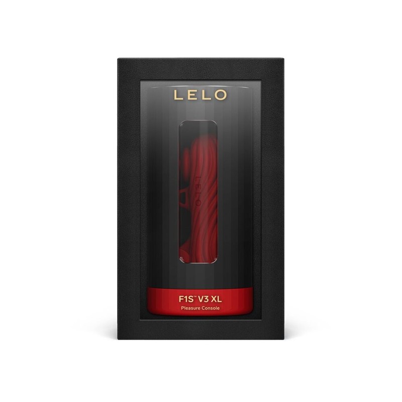 Смарт-мастурбатор LELO F1S V3 XL Red, увеличенный, 2 мотора, 8 режимов, стимуляция звуковыми волнами