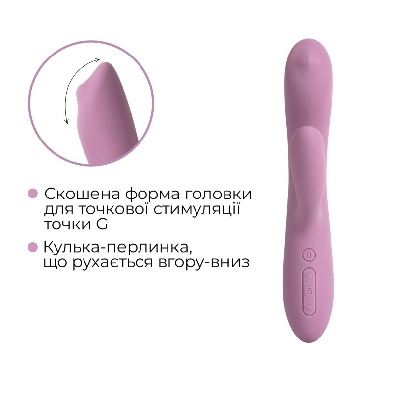Смарт вібратор-кролик з перлинною стимуляцією точки G Svakom Trysta Neo