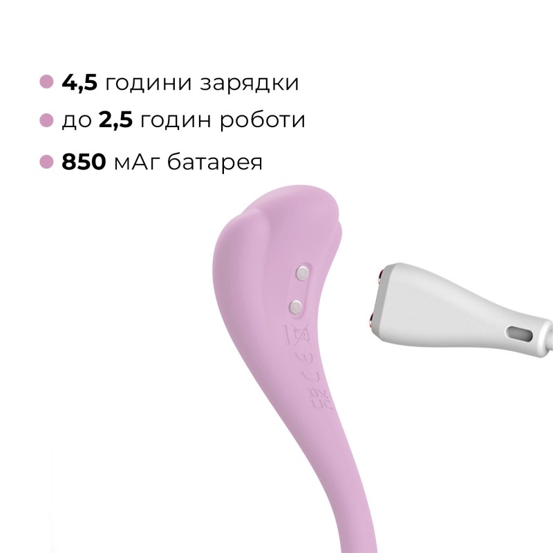 Інтерактивне віброяйце Svakom Phoenix Neo 2 Pastel Lilac, оновлена модель