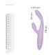 Тонкий кролик-вібратор Svakom Cici+ 2 Lilac, керування зі смартфона, підігрів до 38 °C