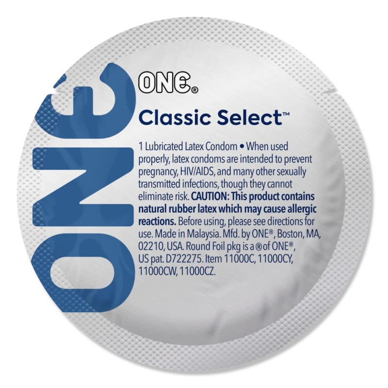 Набор презервативов ONE Classic Select Artist Collection, 100 шт, со смазкой, упаковка-тубус