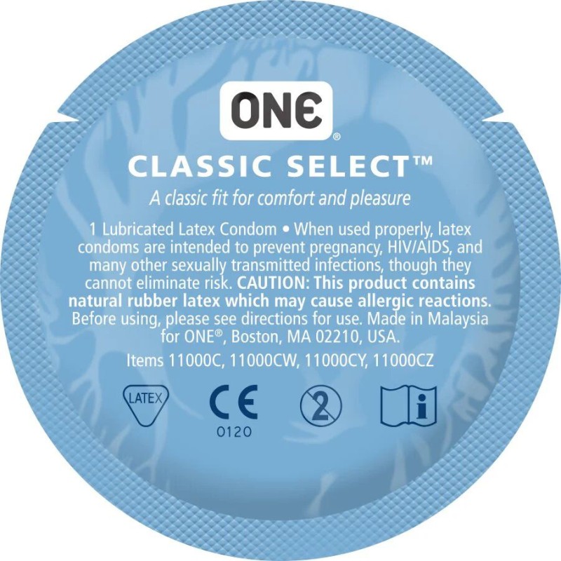 Набір презервативів ONE Classic Select MSM Collection, 100 шт, гладенькі, зі змазкою, паковання-тубус