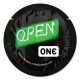 Презерватив ONE Glowing Pleasures, 1 шт, світиться в темряві, зі змазкою